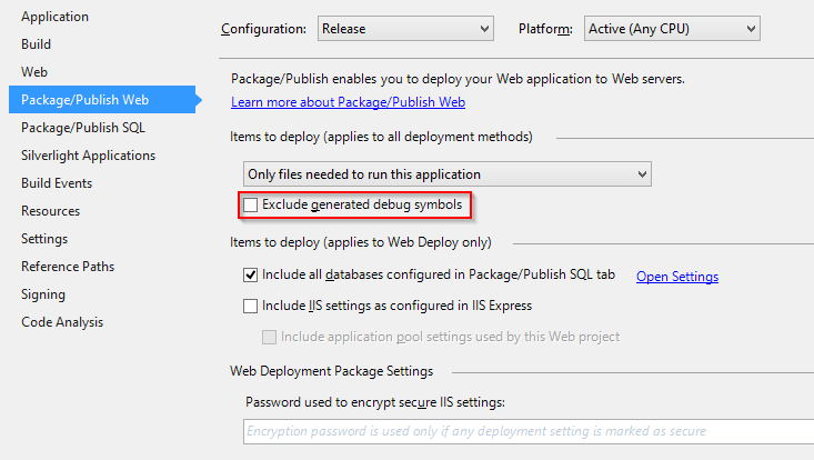 .NET C# build RELEASE mode with full stack trace and line numbers ...